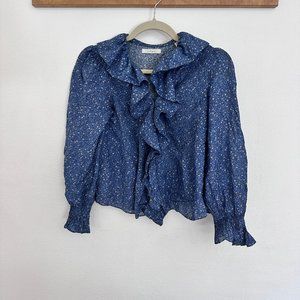 Doen Hardy Top in Midblue California Wildflower Size XS